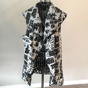 UBU Black and White Tweed Vest